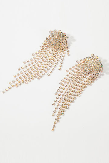 gull rhinestone slipp øredobber
